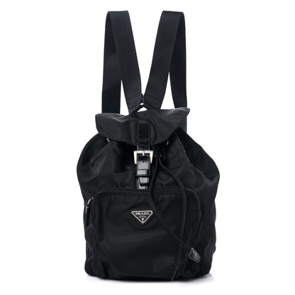 Prada Nylon Vela Mini Cinch Backpack Black 1 of 14