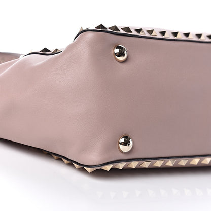 Valentino Garavani Vitello Small Rockstud Tote Poudre 9 of 12