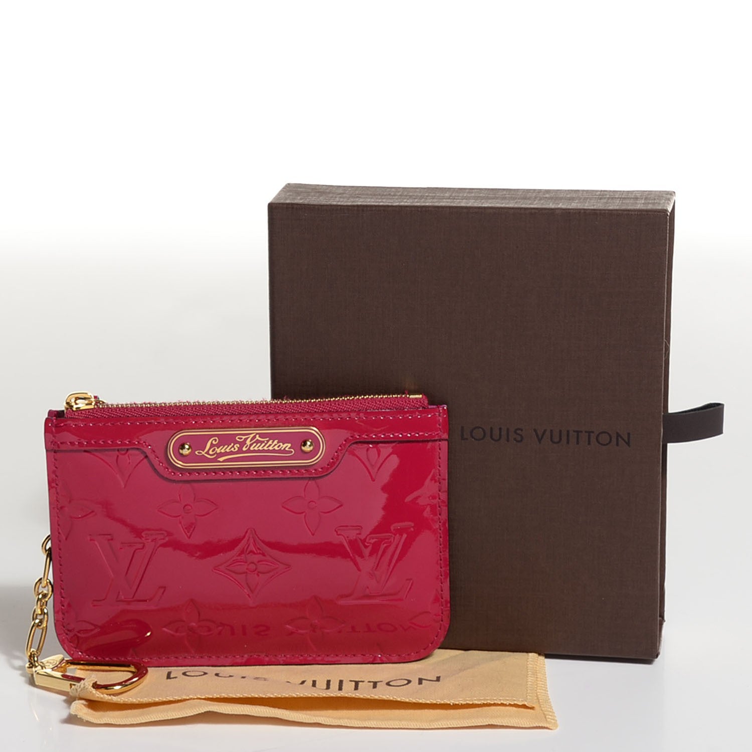 Louis Vuitton Vernis Key Pouch Rose Indien 5 of 8