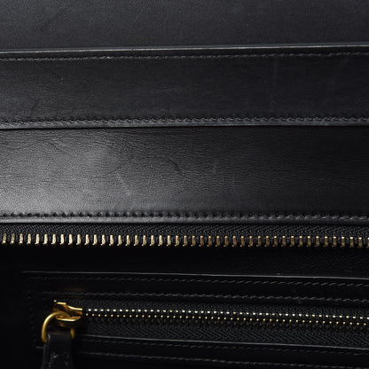 Celine Satin Calfskin Mini Tri-Color Luggage Dark Grey 15 of 19