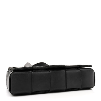 Bottega Veneta Lambskin Maxi Intrecciato Cassette Crossbody Bag Black 4 of 14