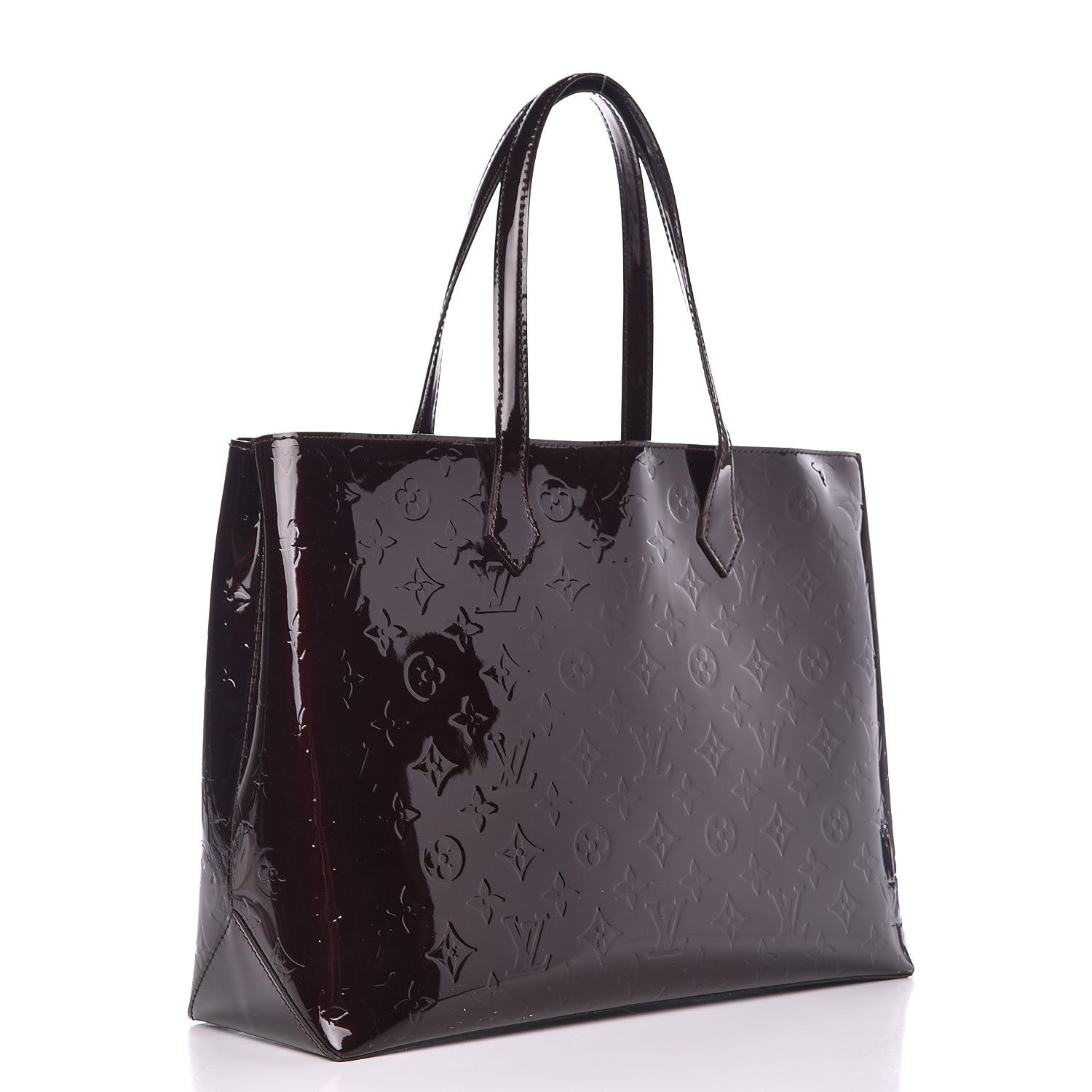 Louis Vuitton Vernis Wilshire MM Amarante 3 of 8