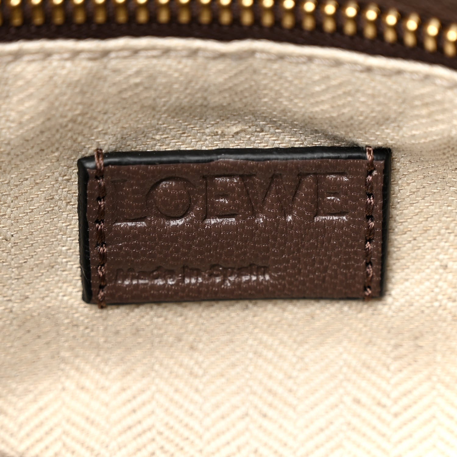 Loewe Goatskin Medium Puzzle Edge Bag Taupe 6 of 11