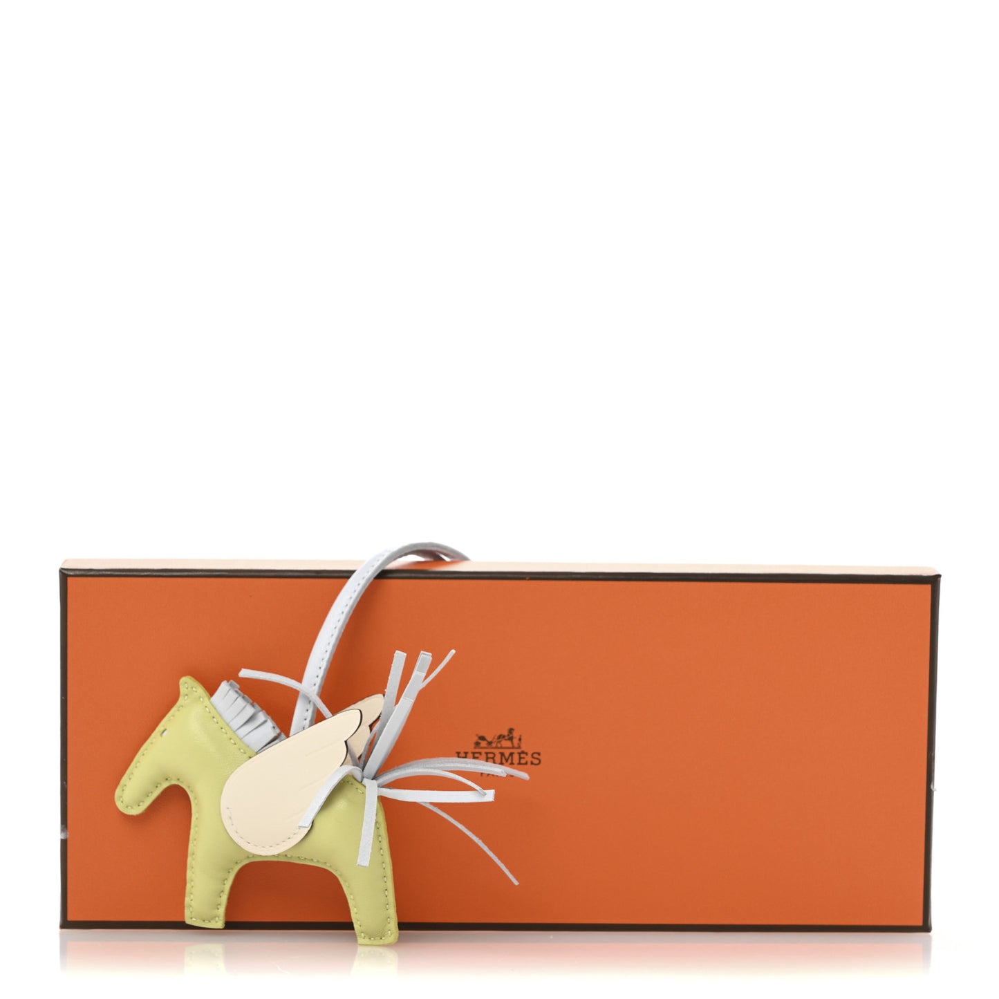 Milo Lambskin Grigri Rodeo Pegase Horse Bag Charm PM Jaune Bourgeon Bleu Brume Nata