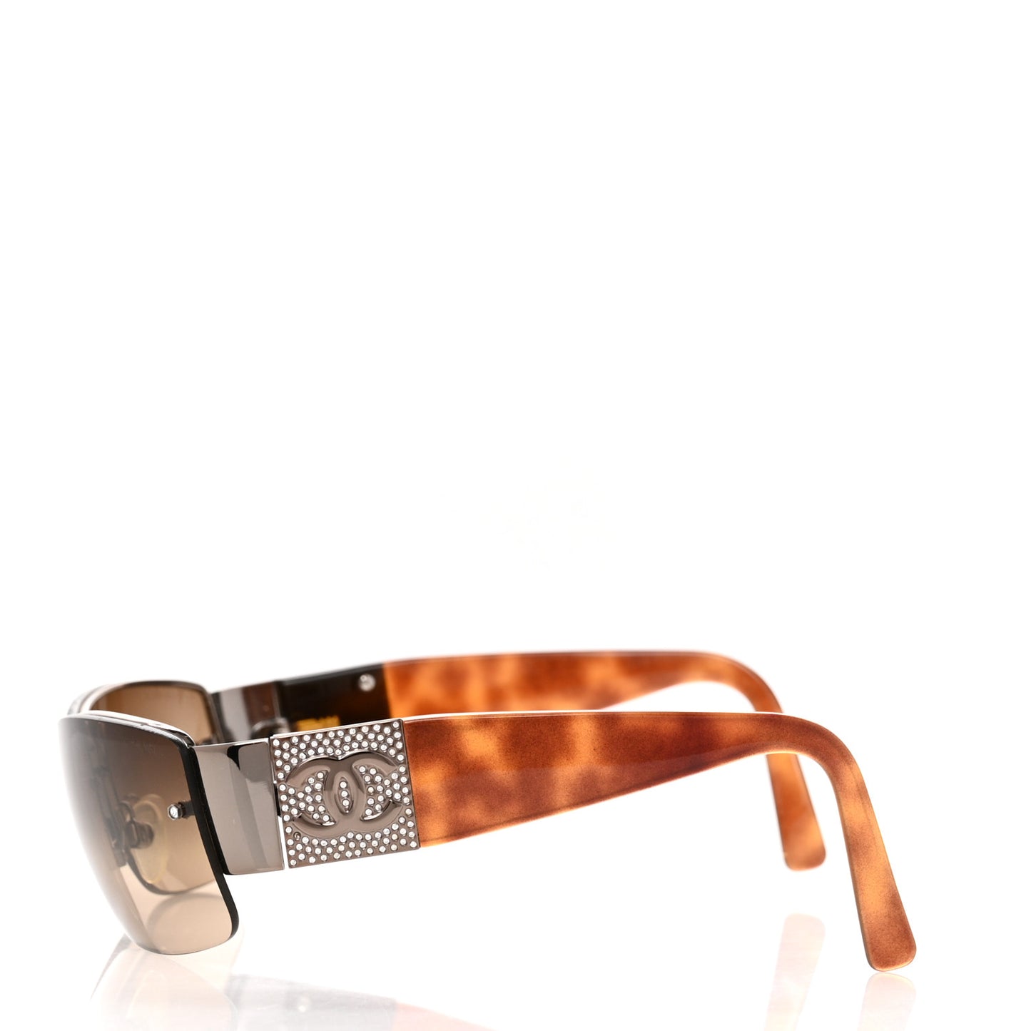 Crystal CC Sunglasses 4117-B Tortoise