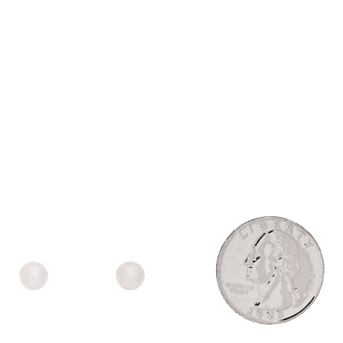 18K White Gold Akoya Pearl 6-6.5mm Signature Earrings