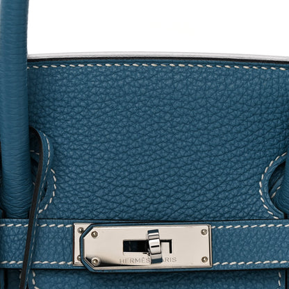 Hermes Togo Birkin 35 Blue Jean 8 of 13