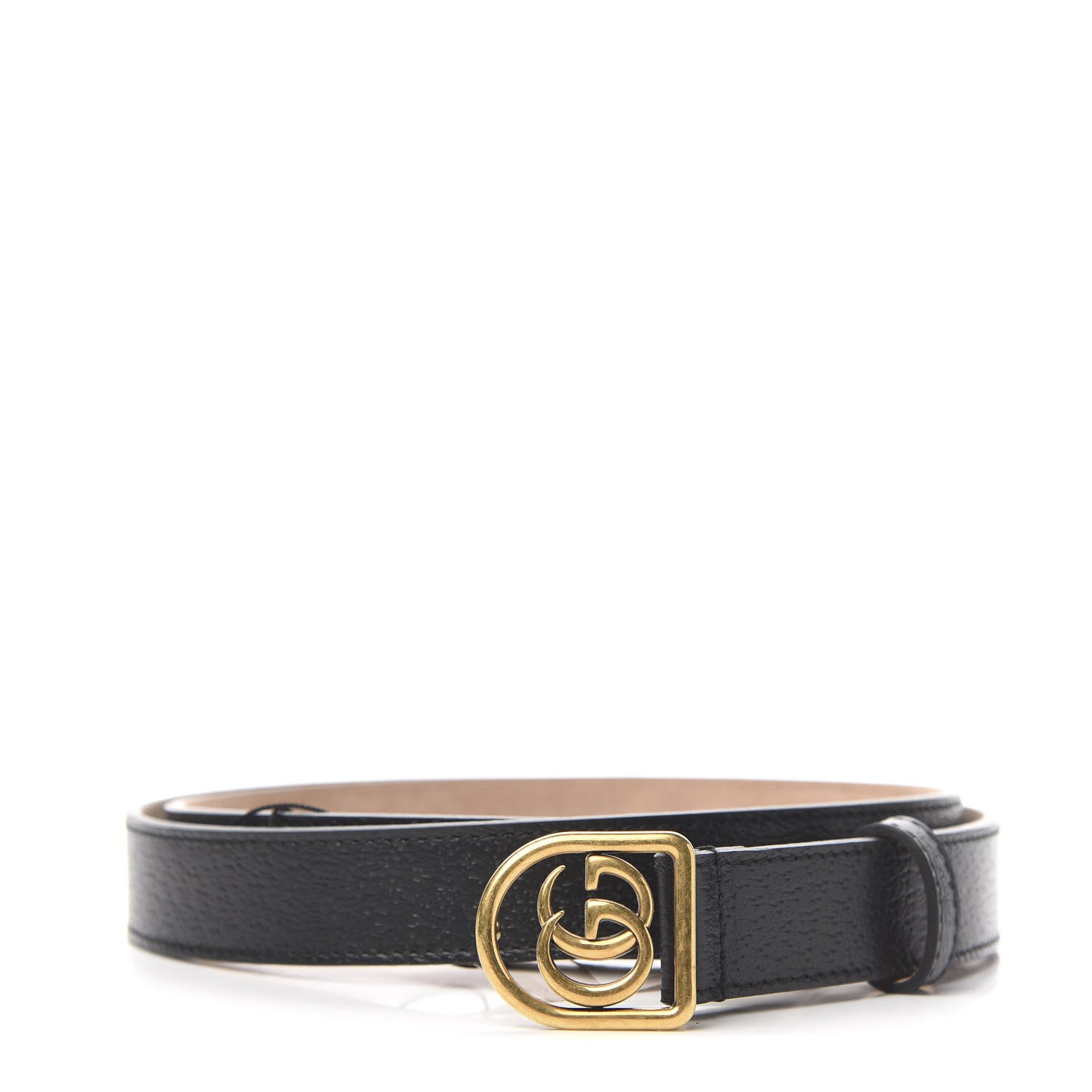 Gucci Calfskin Framed Double G Belt 100 40 Black 1 of 5