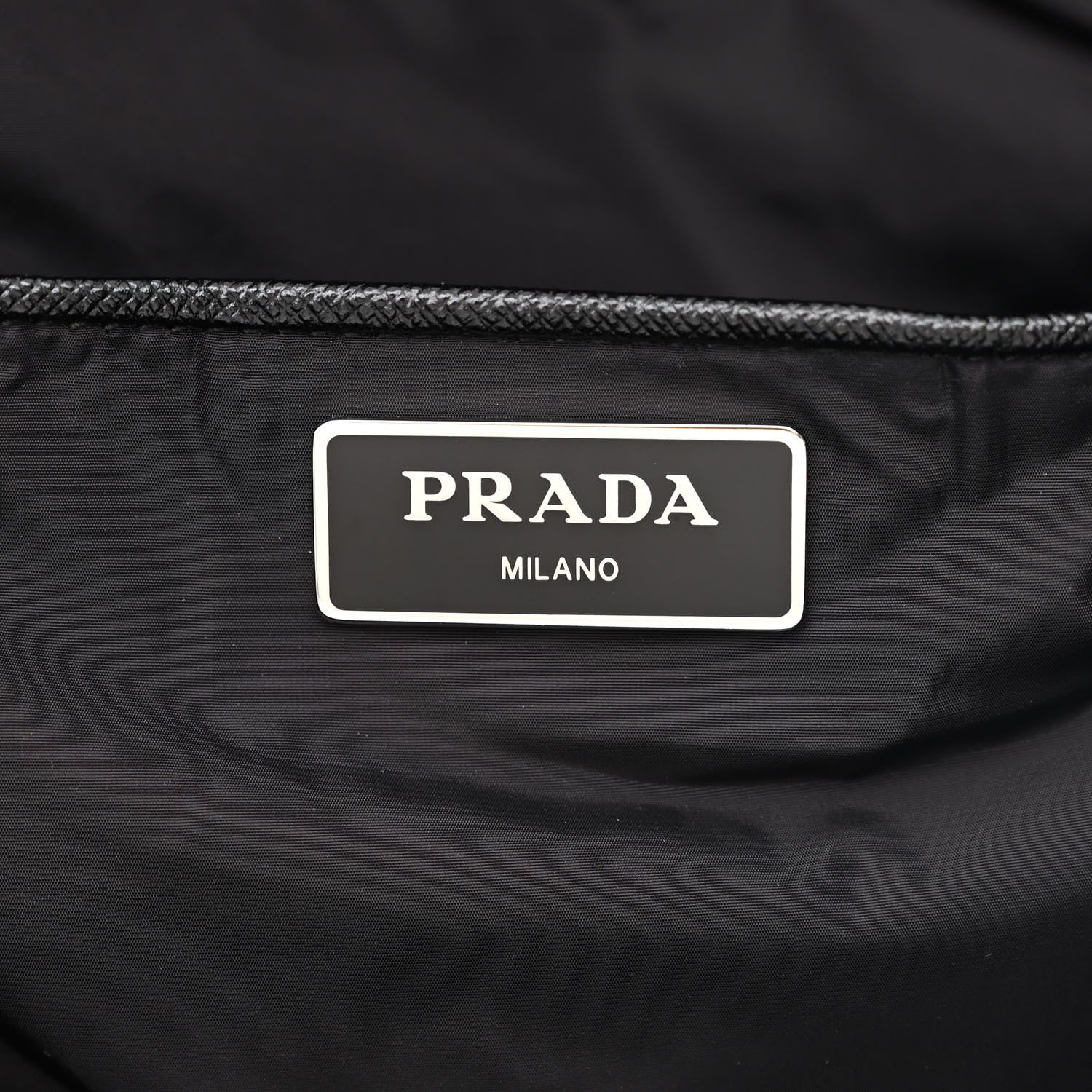 Prada Tessuto Nylon Stampato Saffiano Tote Militare 6 of 12