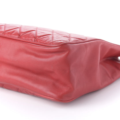 Chanel Lambskin Quilted Tote Red 7 of 15