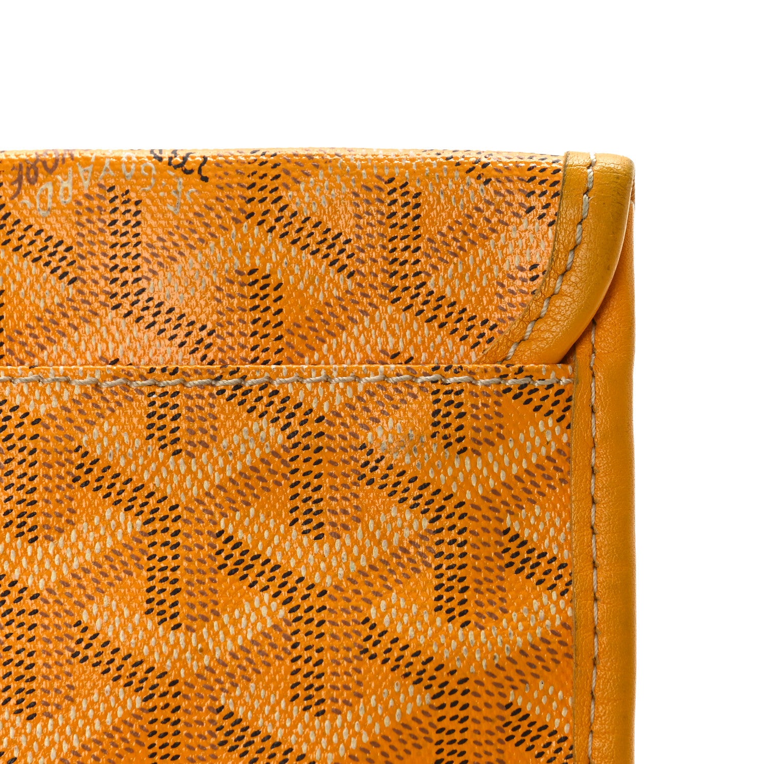 Goyard Goyardine Pouch Yellow 10 of 11
