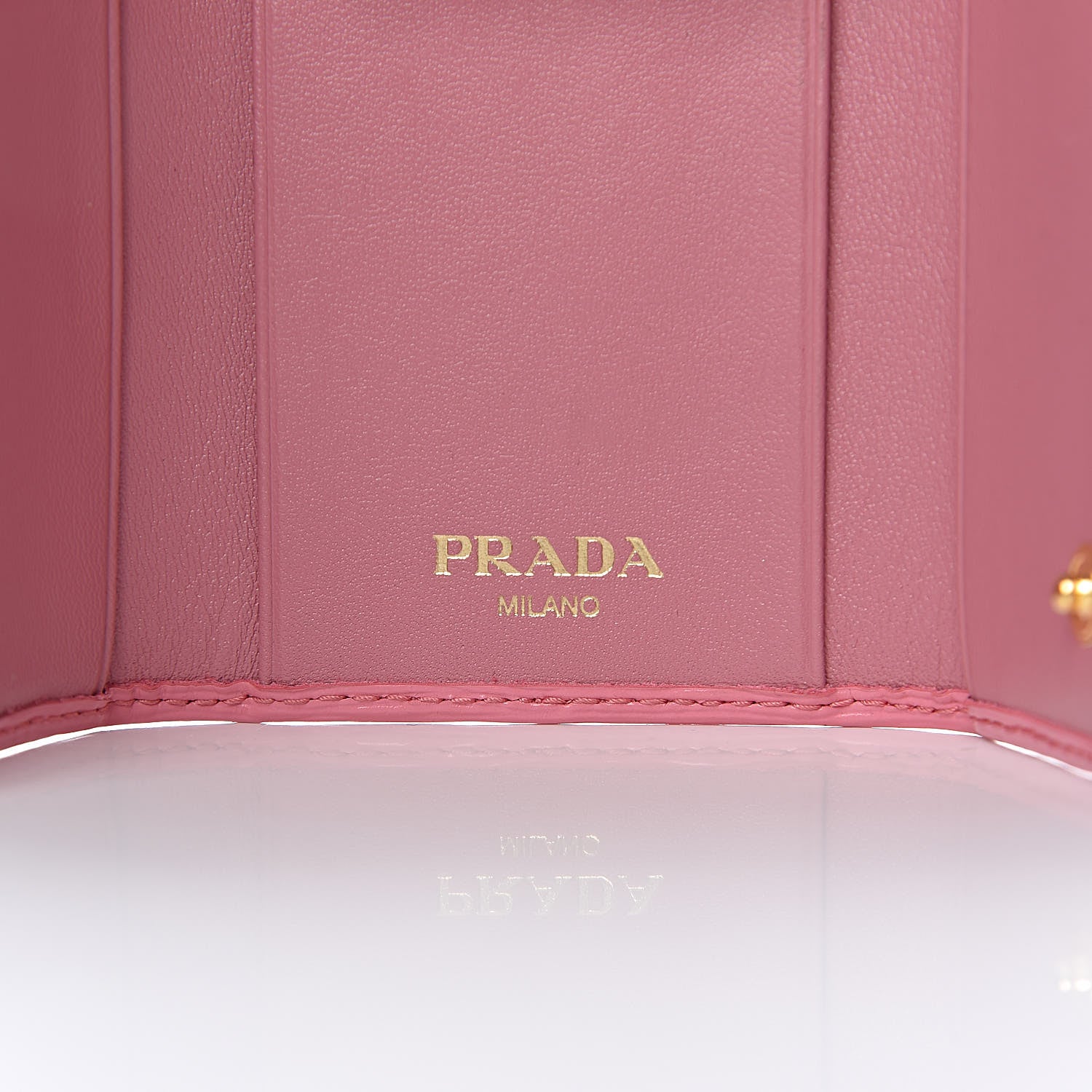 Prada Vitello Move Metal 6 Key Holder Geranio 6 of 12