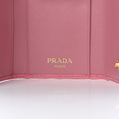 Prada Vitello Move Metal 6 Key Holder Geranio 6 of 12