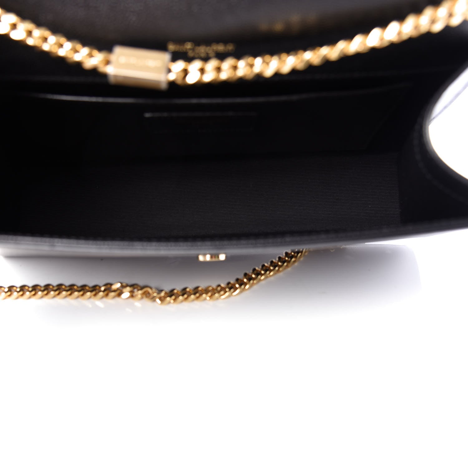 Saint Laurent Grain De Poudre Medium Classic Monogram Kate Satchel Black 5 of 10