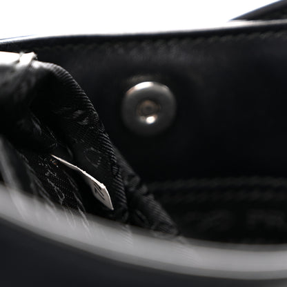 Prada Spazzolato Cleo Shoulder Bag Black 7 of 10