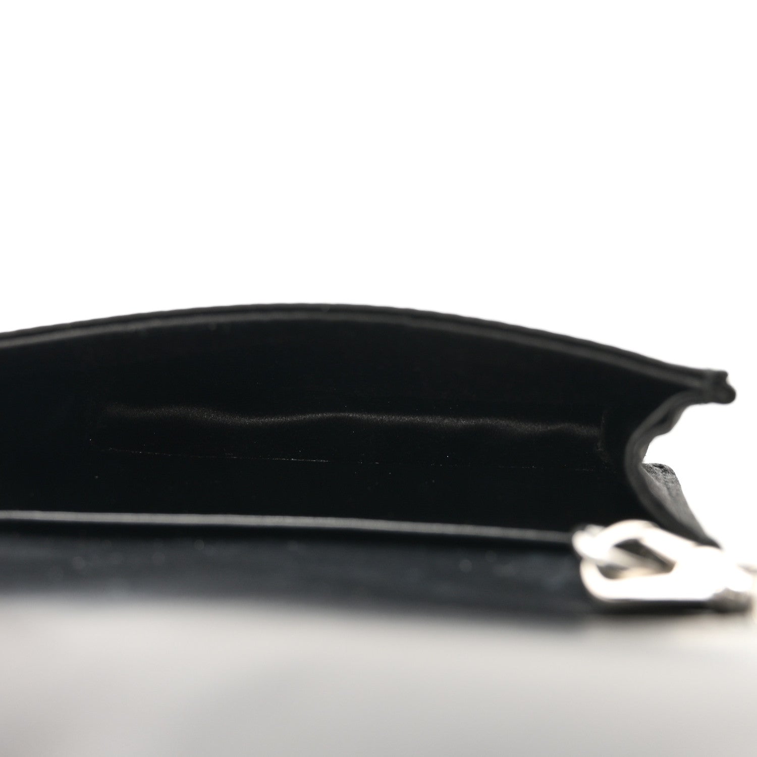 Prada Satin Crystal Metal Triangle Logo Card Holder With Strap Cristal 5 of 9