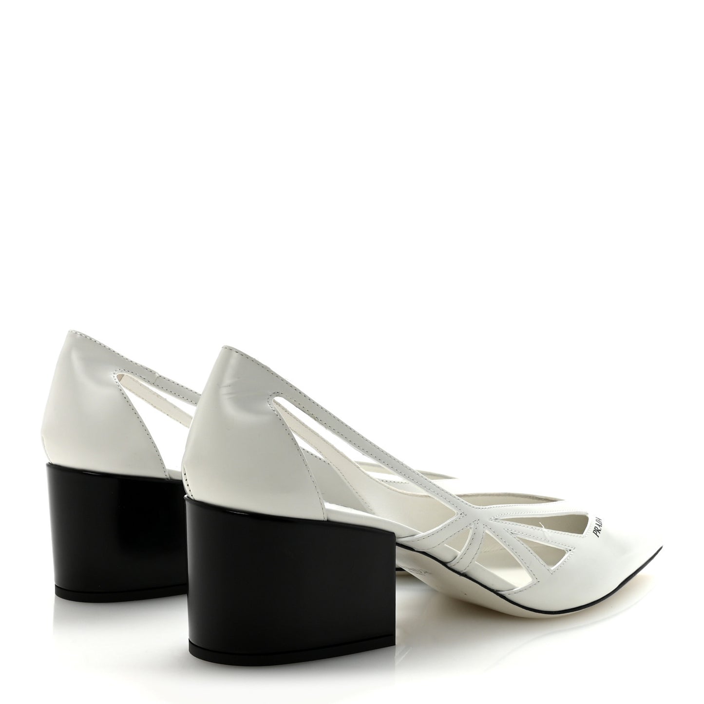 Spazzolato Cutout 55mm Pumps 39 White