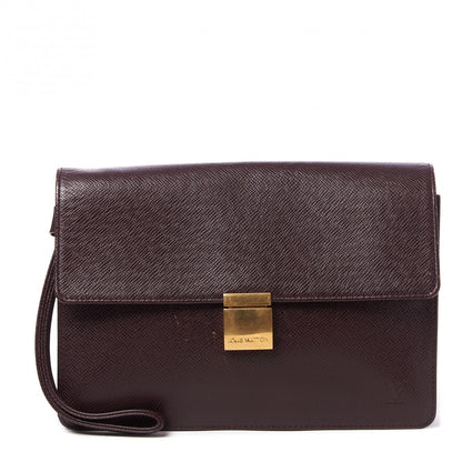 Louis Vuitton Taiga Selenga Pochette Acajou 1 of 8