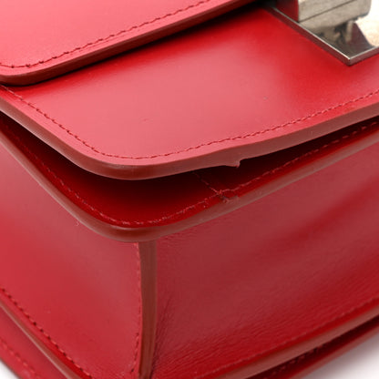Celine Smooth Calfskin Small Classic Box Flap Bag Red 12 of 15