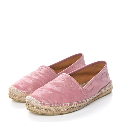 Gucci Guccissima Signature Espadrilles 38 Rose Baby Candy 3 of 13