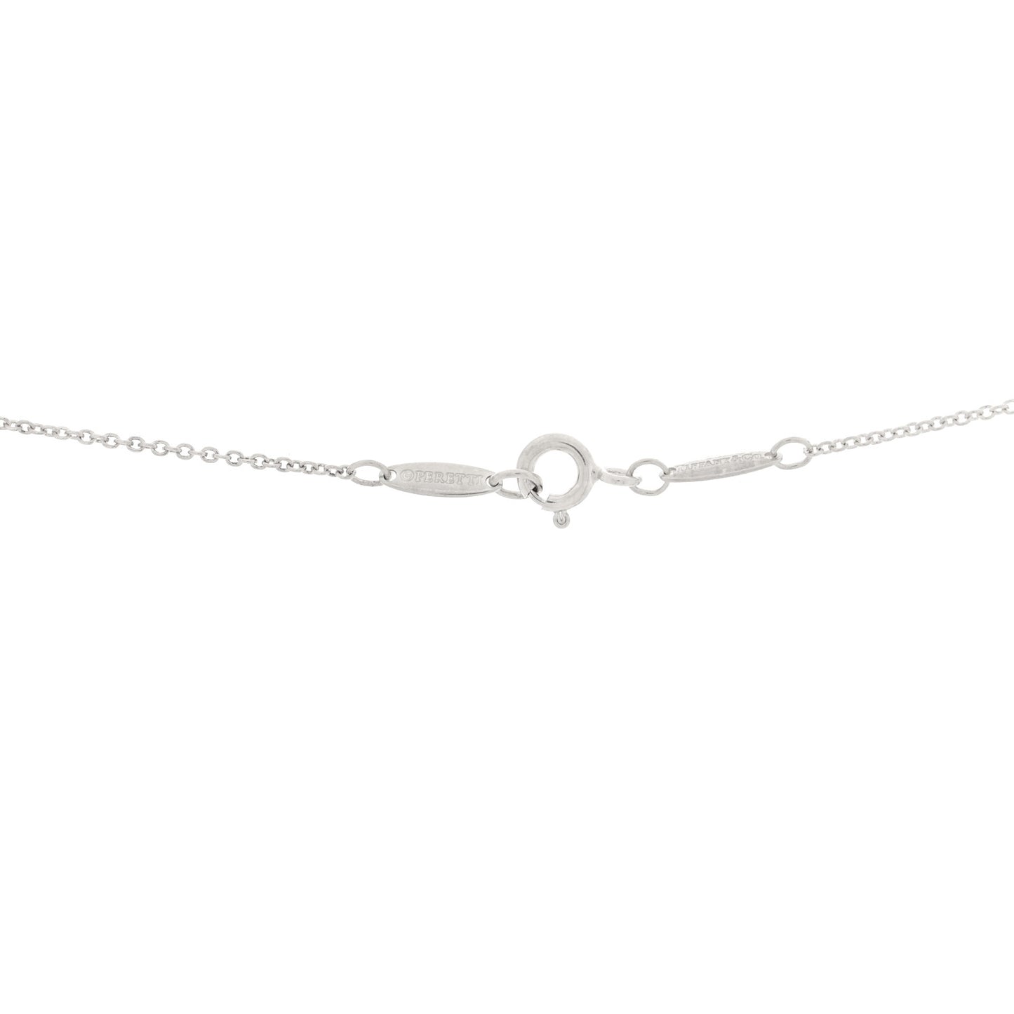 Sterling Silver Diamond Tanzanite Elsa Peretti Color By The Yard Sprinkle Necklace