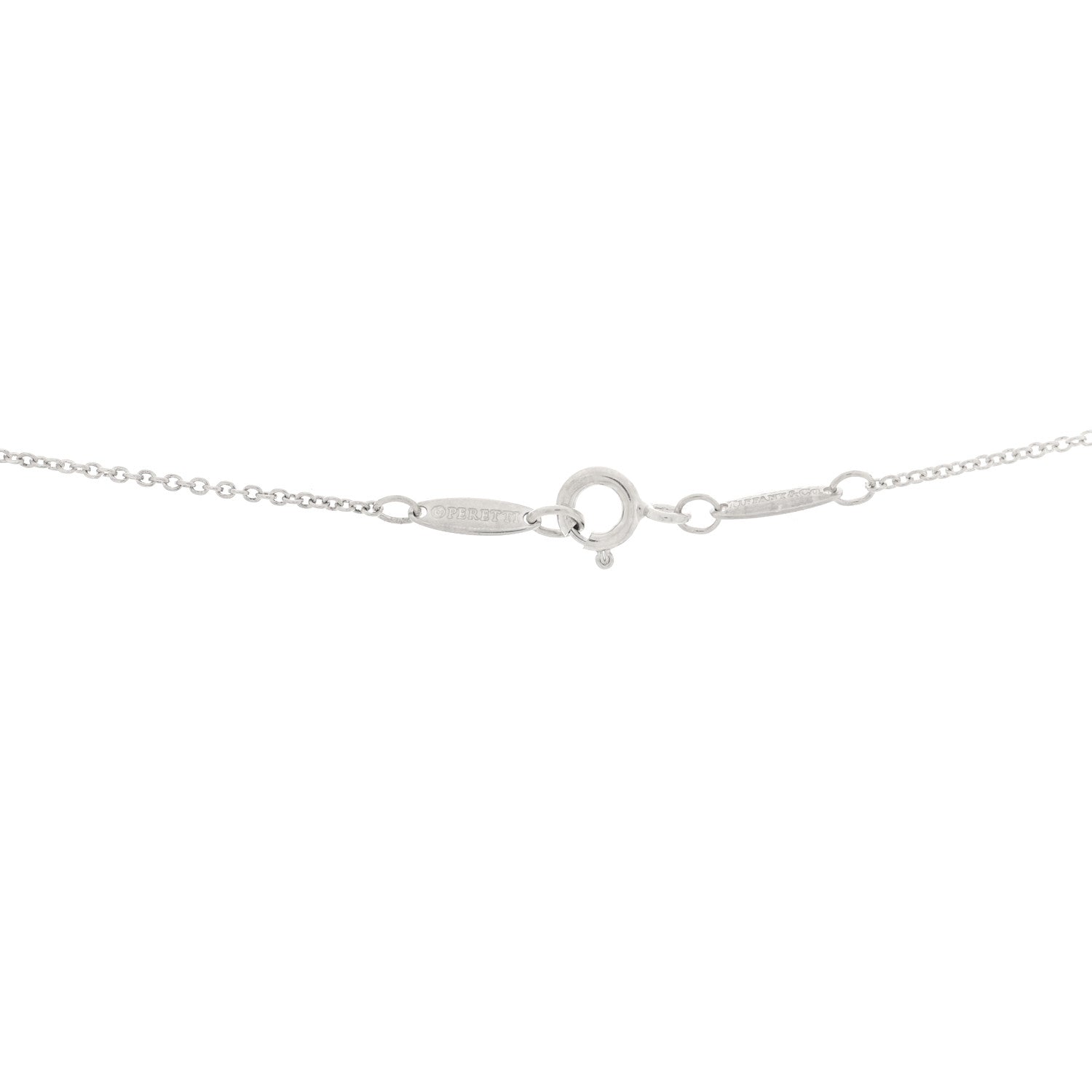Tiffany Sterling Silver Diamond Tanzanite Elsa Peretti Color By The Yard Sprinkle Necklace 4 of 5