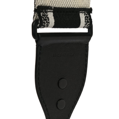 Christian Dior Canvas Embroidered Shoulder Strap Black Ultramatte 4 of 8