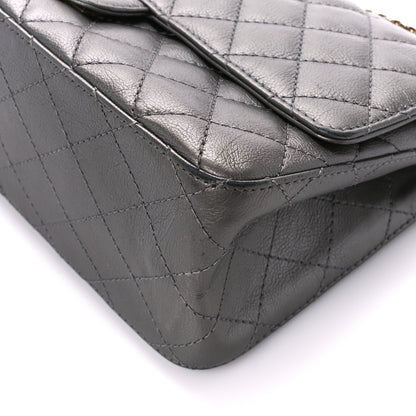 Chanel Metallic Calfskin Quilted 2.55 Reissue 226 Flap Charcoal 11 of 11
