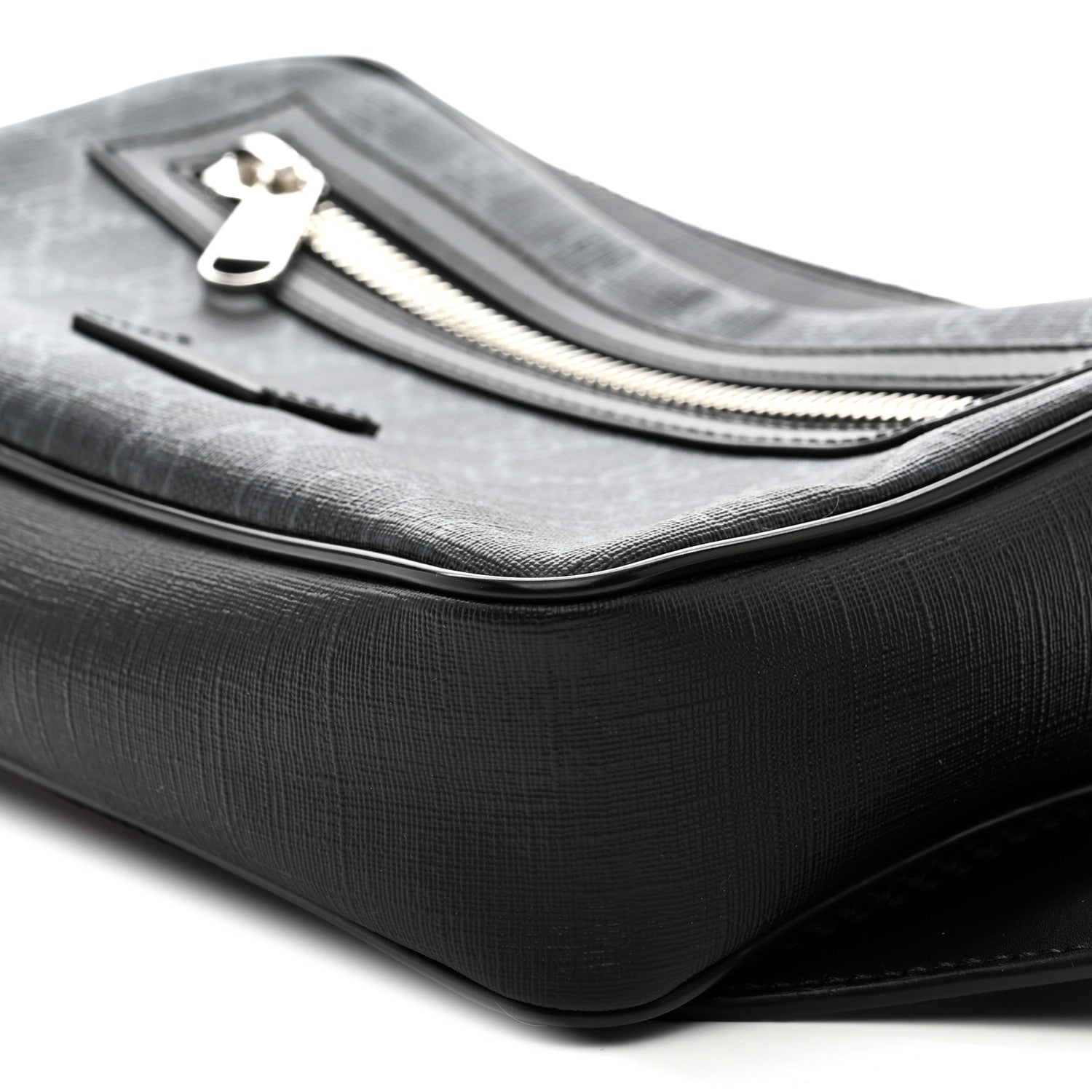 Gucci Soft GG Supreme Monogram Web Belt Bag Black Grey 10 of 10