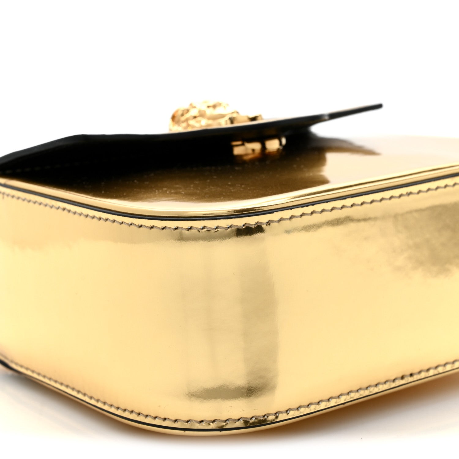 Versace Metallic Calfskin Mini La Medusa Bag Gold 9 of 11