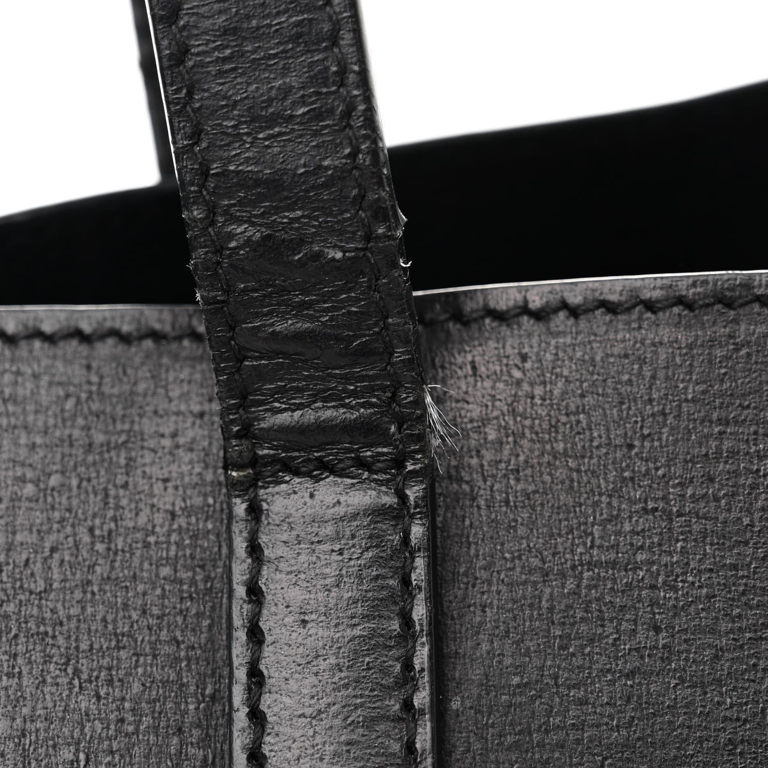 Saint Laurent Vintage Calfskin Perforated East West Shopping Tote Black 15 of 21
