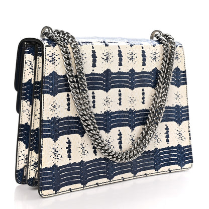 Gucci Snakeskin Dragonfly Medium Dionysus Shoulder Bag Blue 3 of 11