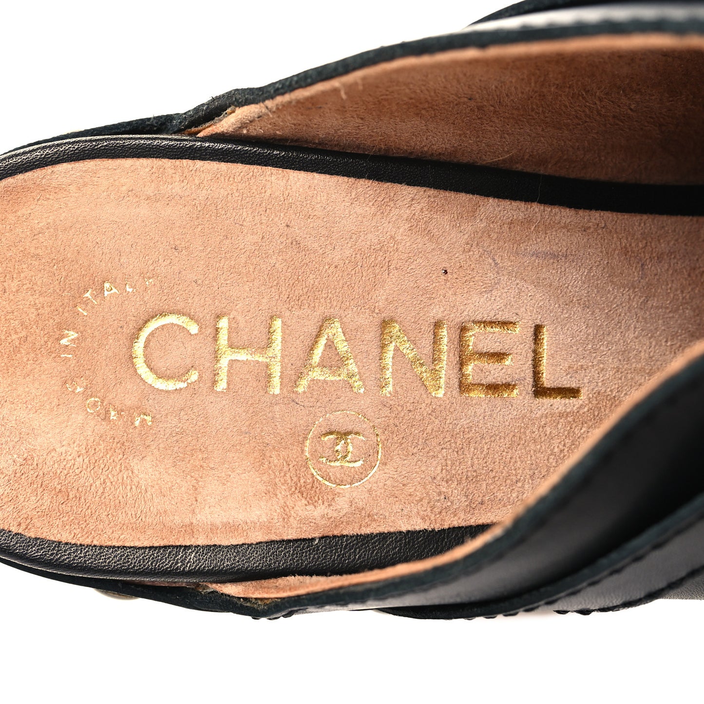 Calfskin Studded Clog 38.5 Black