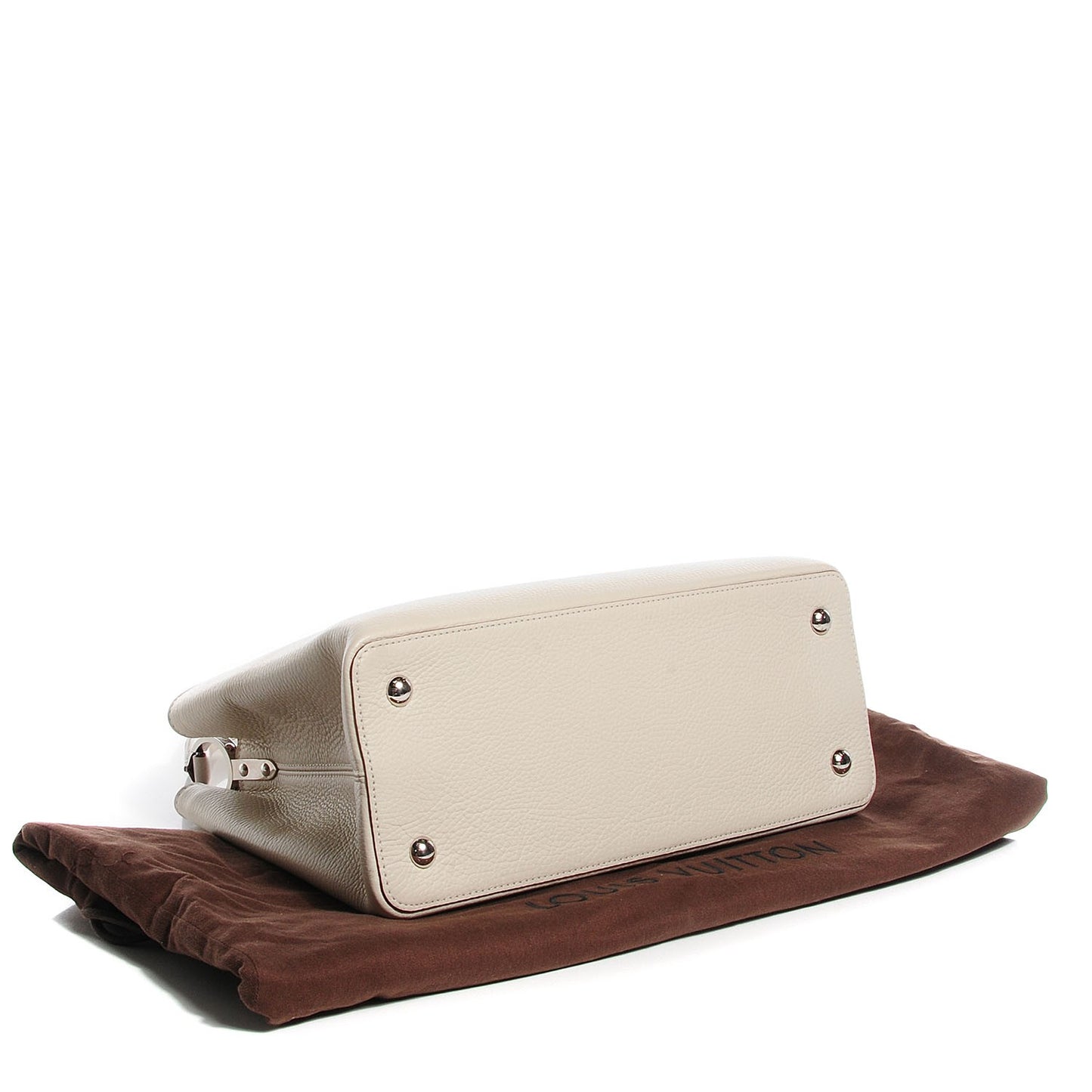 Taurillon Capucines MM Blanc Casse