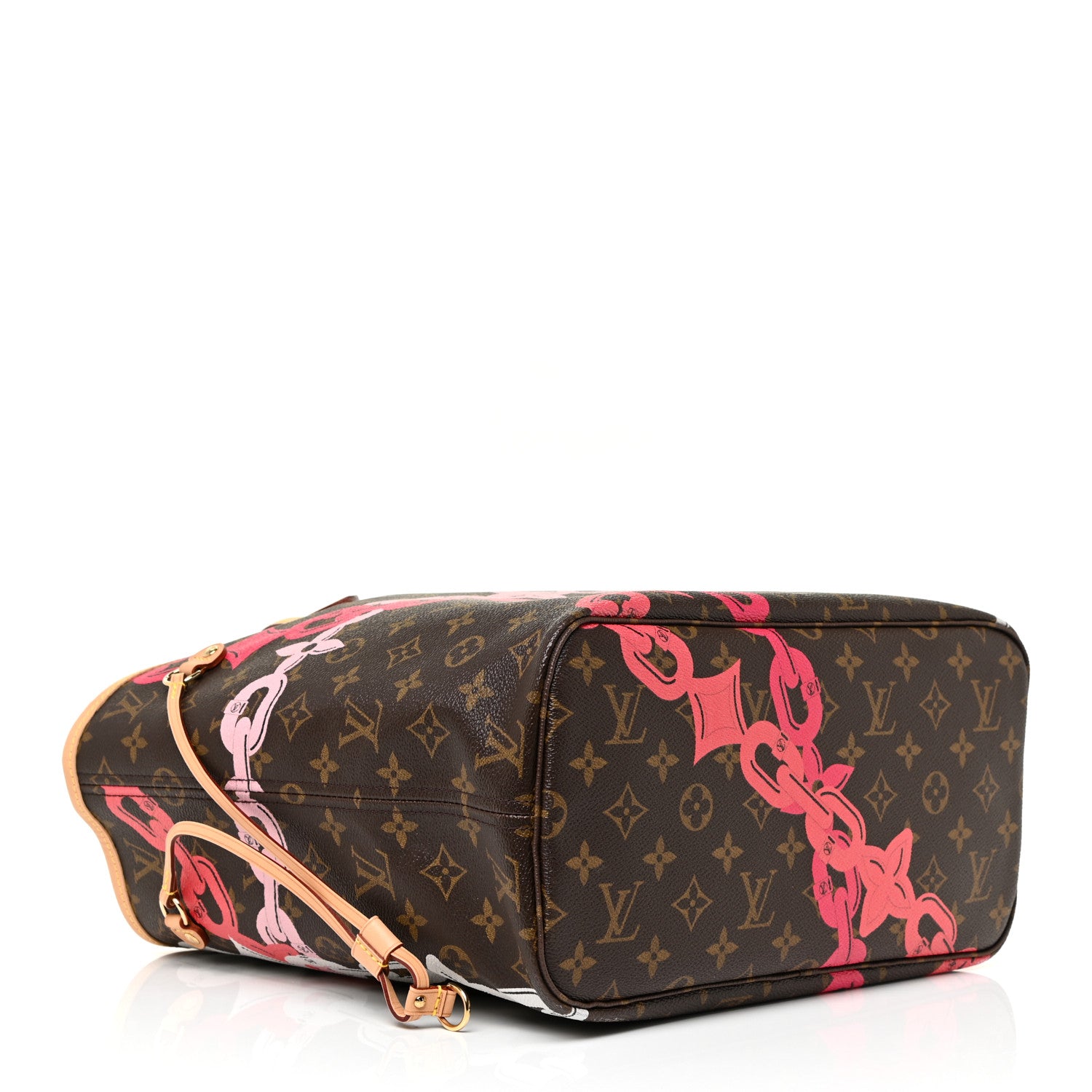 Louis Vuitton Monogram Bay Neverfull MM Rose Ballerine Poppy 5 of 10