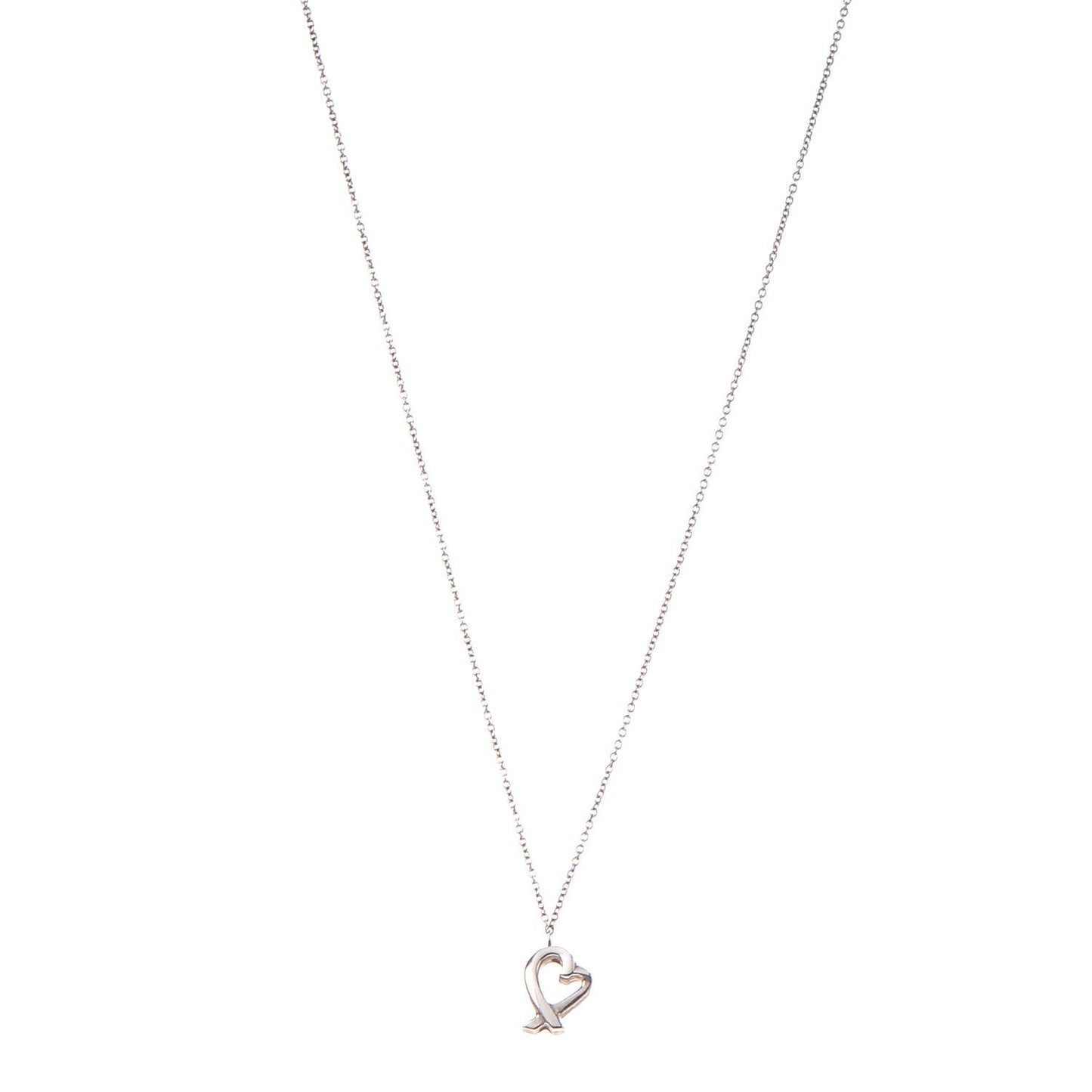 Sterling Silver Paloma Picasso Loving Heart Pendant Necklace