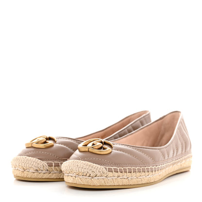 Gucci Nappa Matelasse GG Marmont Espadrilles 37 Porcelain Rose 3 of 9