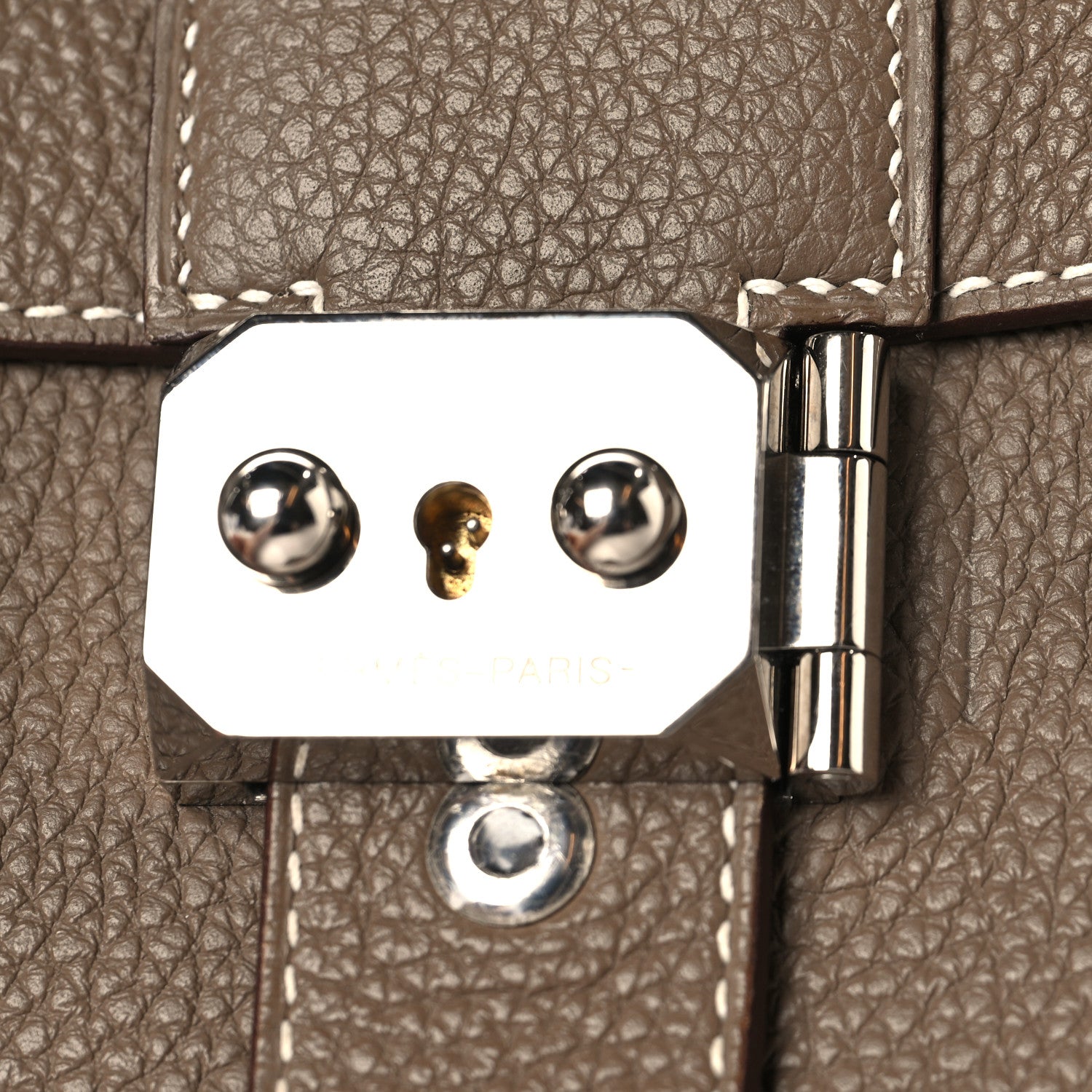 Hermes Togo Sac A Depeches 21 Messenger Bag Etoupe 11 of 12