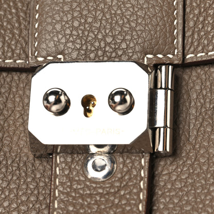 Hermes Togo Sac A Depeches 21 Messenger Bag Etoupe 11 of 12