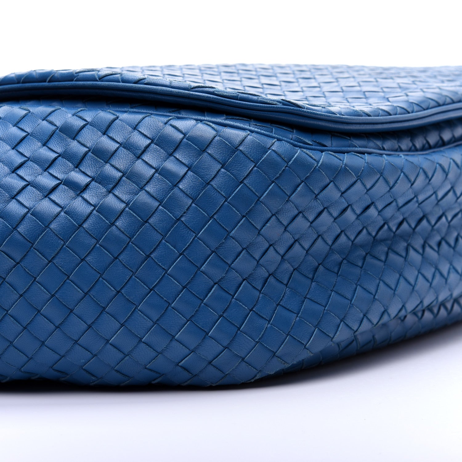 Bottega Veneta Nappa Intrecciato Shoulder Bag Cobalt Blue 6 of 16