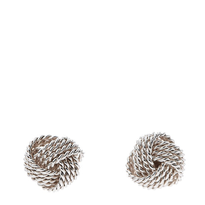 Tiffany Sterling Silver Twist Knot Earrings 1 of 6