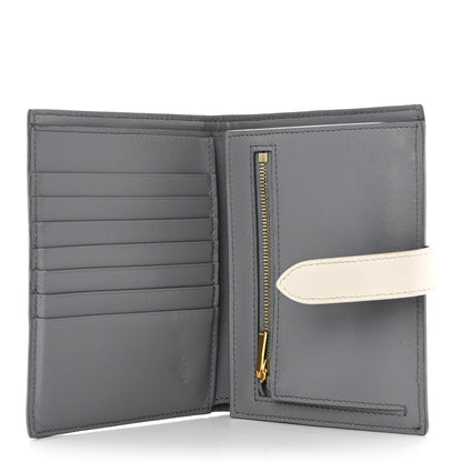 Celine Grained Calfskin Medium Multifunction Strap Wallet Grey Chalk 5 of 12