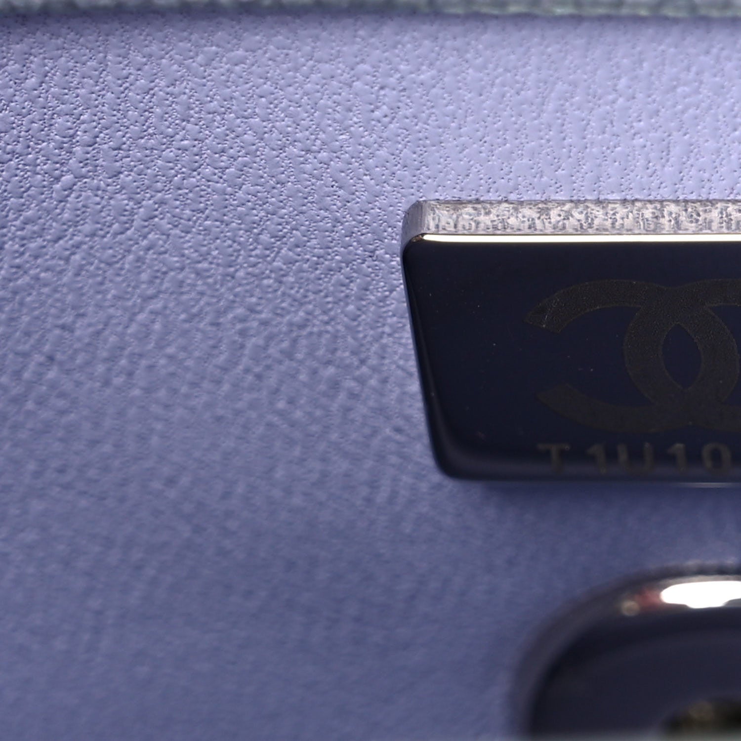 Chanel Iridescent Caviar Quilted Extra Mini Coco Handle Flap Purple 9 of 9