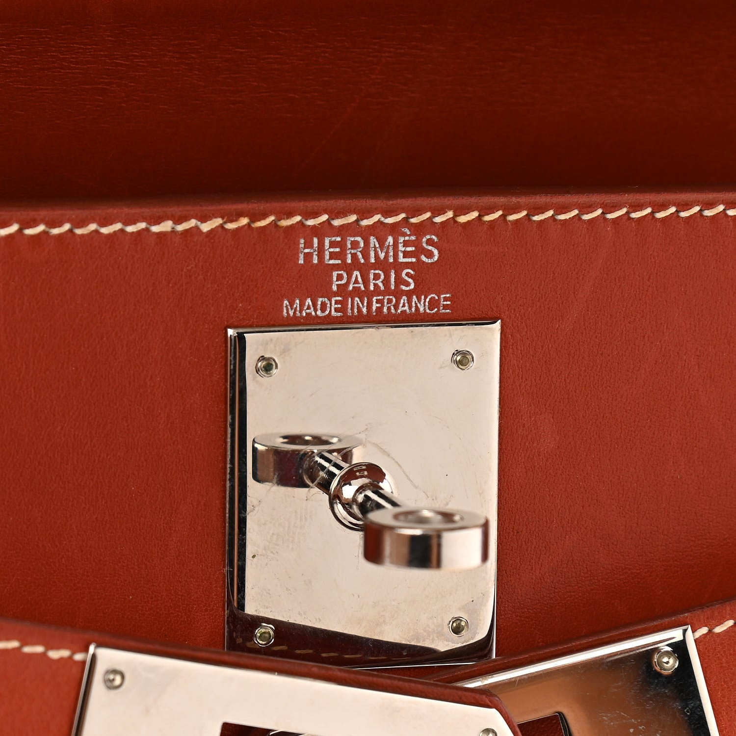 Hermes Box Kelly Sellier 28 Brique 5 of 13