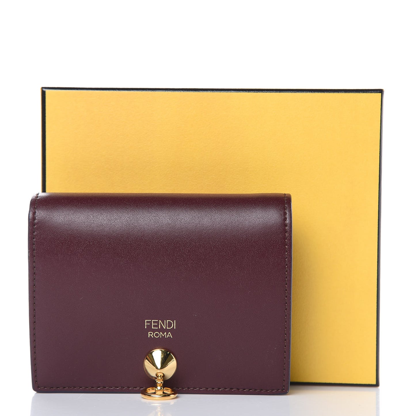 Vitello Liberty Vitello Century Bi-Color By The Way Compact Bi-Fold Wallet Bordeaux Sand