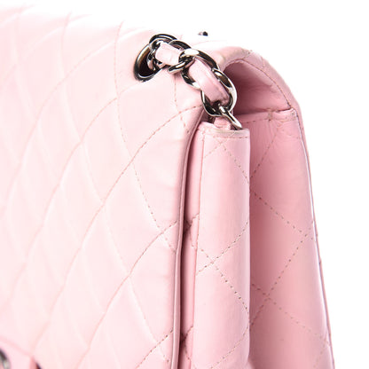 Chanel Lambskin Quilted Maxi Single Flap Pink 11 of 18