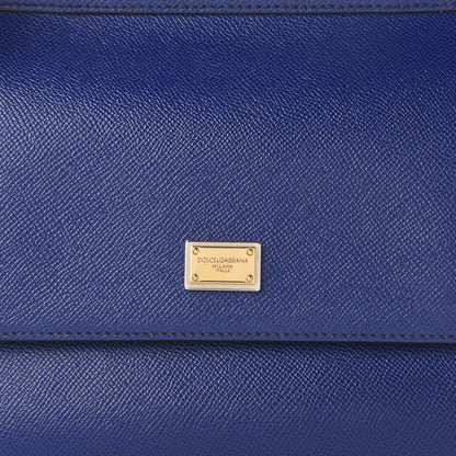 Dolce & Gabbana Dauphine Medium Miss Sicily Satchel Blue 9 of 11