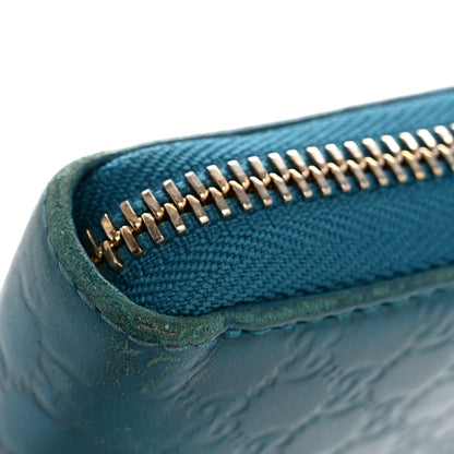 Gucci Microguccissima Zip Around Wallet Deep Cobalt 11 of 11