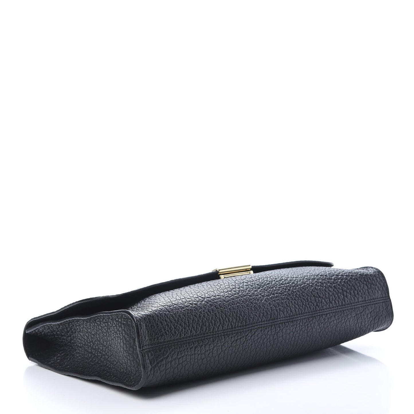 Grainy Calfskin Sonnet Clutch Black