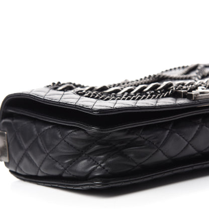 Chanel Calfskin Enchained New Medium Boy Flap Black 6 of 10